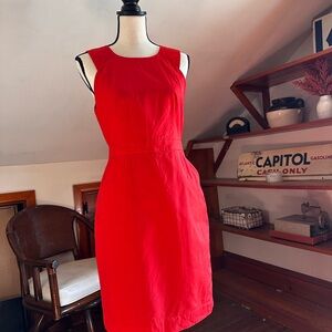 J. Crew Vibrant Red Mini Dress